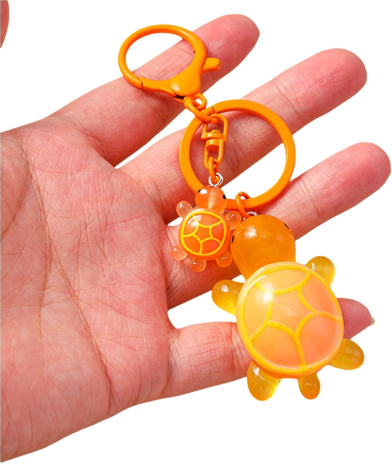 Cute Turtle Keychain Colorful Mini Resin 2 Sea Turtle Bag Purse Charms Backpack Key Chains