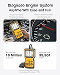MOTOPOWER MP69033 Pro OBD2 Scanner Code Reader Check Engine Fault Light Diagnostic Scan Tool with Battery Tester