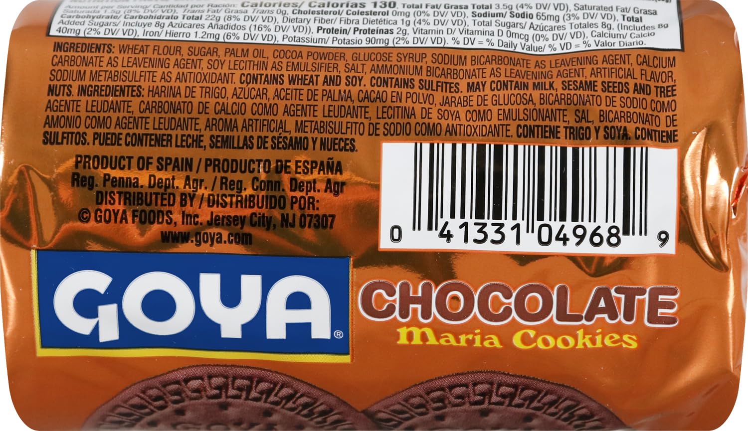 Goya Chocolate Maria Cookies, 3.5 Ounce (Pack of 32)