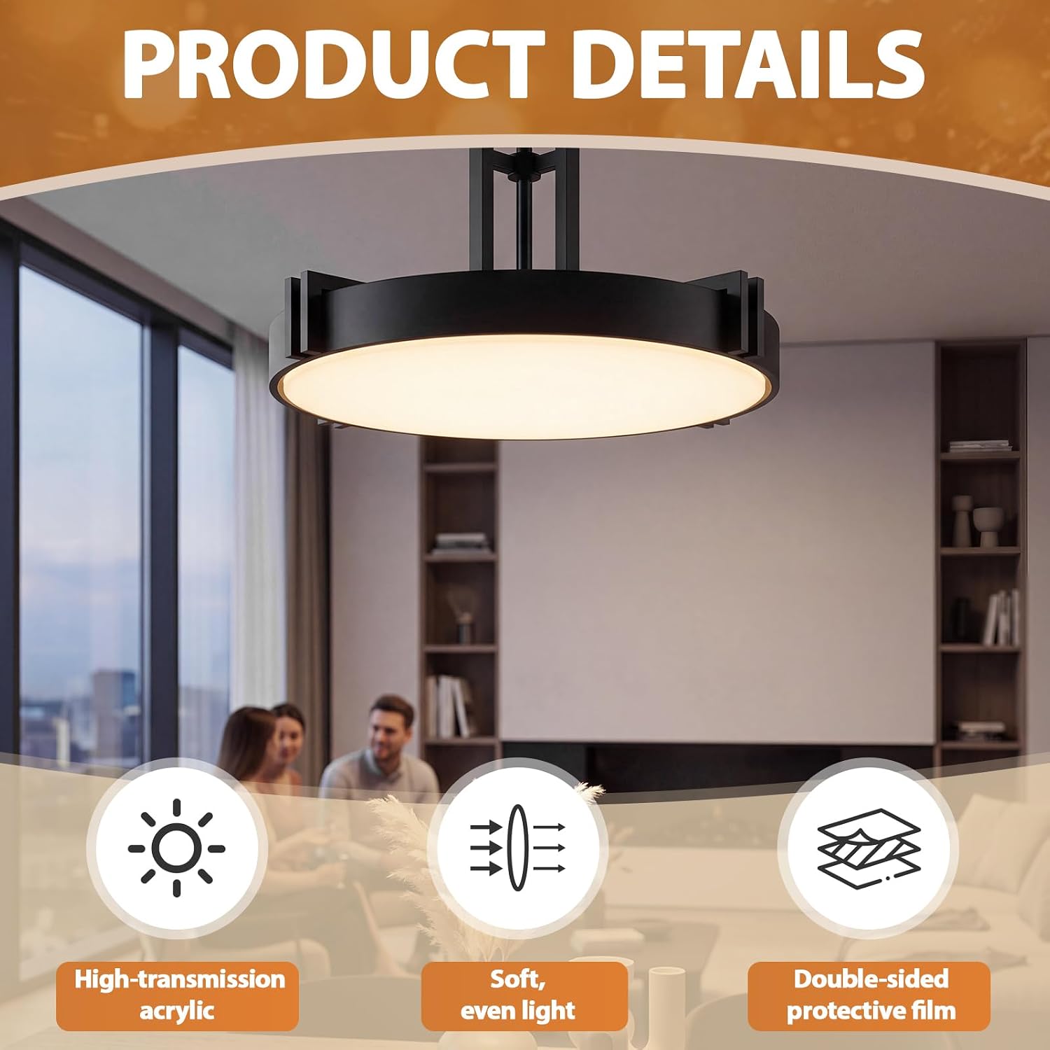 Retisee 2 Pcs 12'' Diameter Round Lamp Shade Diffuser