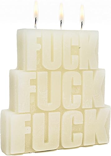 Vela triple F vela de cera de soja natural de moda personalizada para decoración del hogar sala de estar y estilo Muestra a todos la última mierda