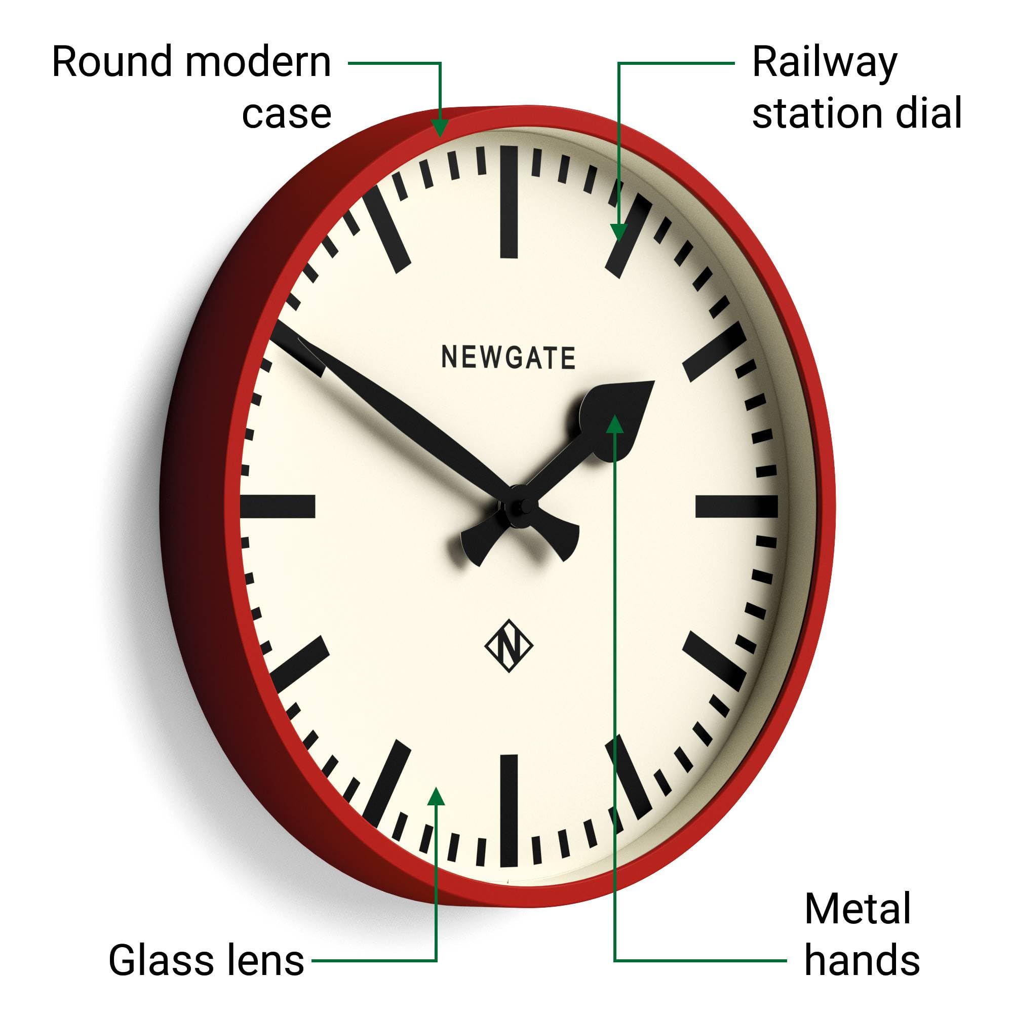 Amazon.co.jp: NEW GATE ニューゲート 掛け時計 Number Three Railway