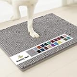 Muddy Mat® | Super Absorbent Door Mat Indoor, Microfiber Quick Dry Chenille Entryway Rug, Non-Slip Front Door Mat, Indoor Mats for Entryway, Machine Washable Pet Rug, Grey 30