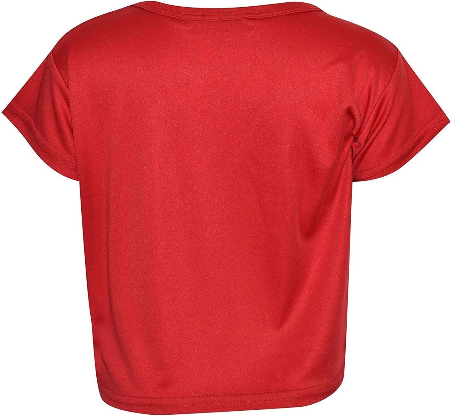 Loxdonz Girls Basic Dance Crop Top Kids Plain Short Sleeve Crop T-Shirt Tees Top : Clothing, Shoes & Jewelry
