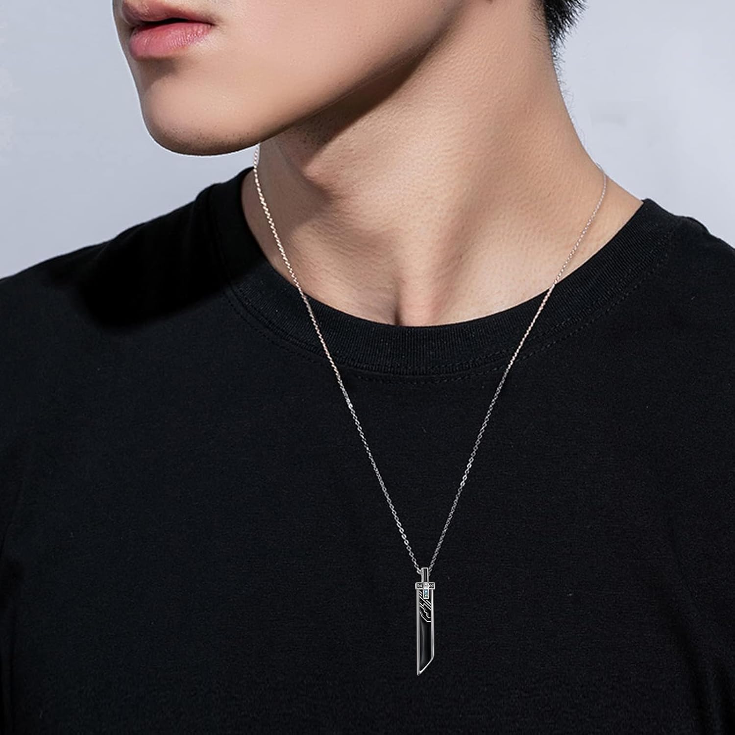 Fantasy Sword Necklace 925 Sterling Silver Sword Pendant Trendy Jewelry Gifts for Men Women - Image 5