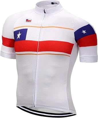 Cycling Jerseys Men Bicycle Short Sleeve Summer Shirt Bike Biking Tops Riding Clothing Flag