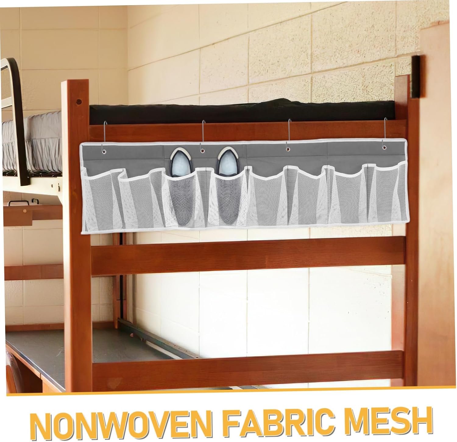 Xmas Bedside Hanging Shoe Organizer, Non Woven Fabric Mesh Storage Bag