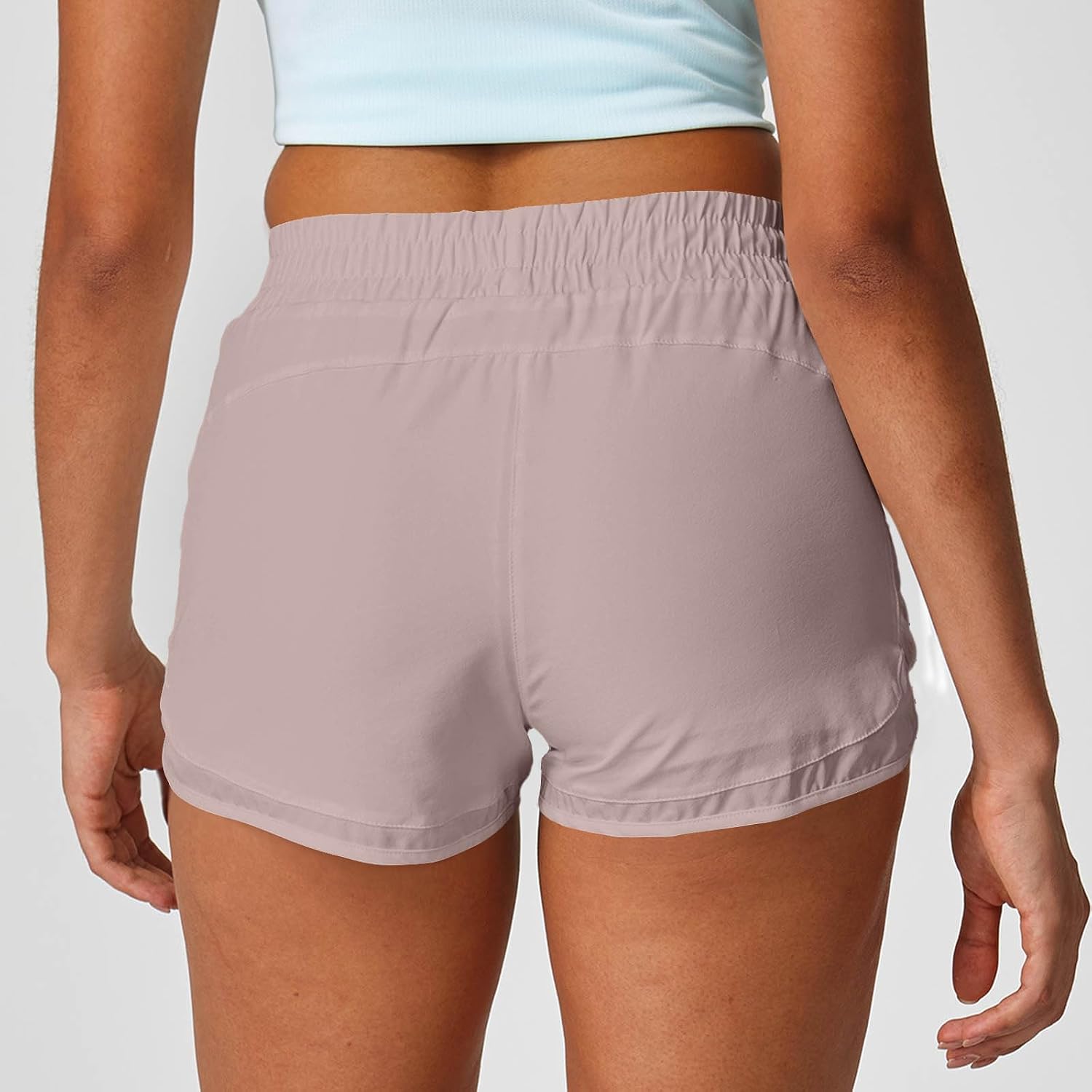 Womens Running Shorts with Pockets Athletic High Waisted Summer Workout Shorts Quick Dry Gym Hiking Fashion Clothes