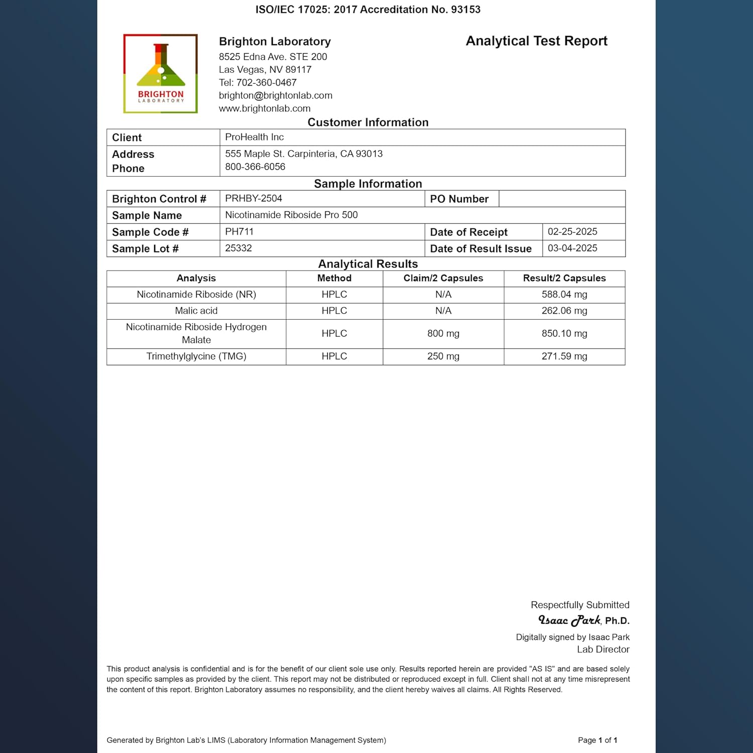 ProHealth Nicotinamide Riboside Pro 500 | 60 Capsules | 500 mg NR + 250 mg TMG | NAD+ Precursor for Cellular Energy, Mitochondrial Support & Healthy Aging | USA Manufactured, Triple Lab-Tested