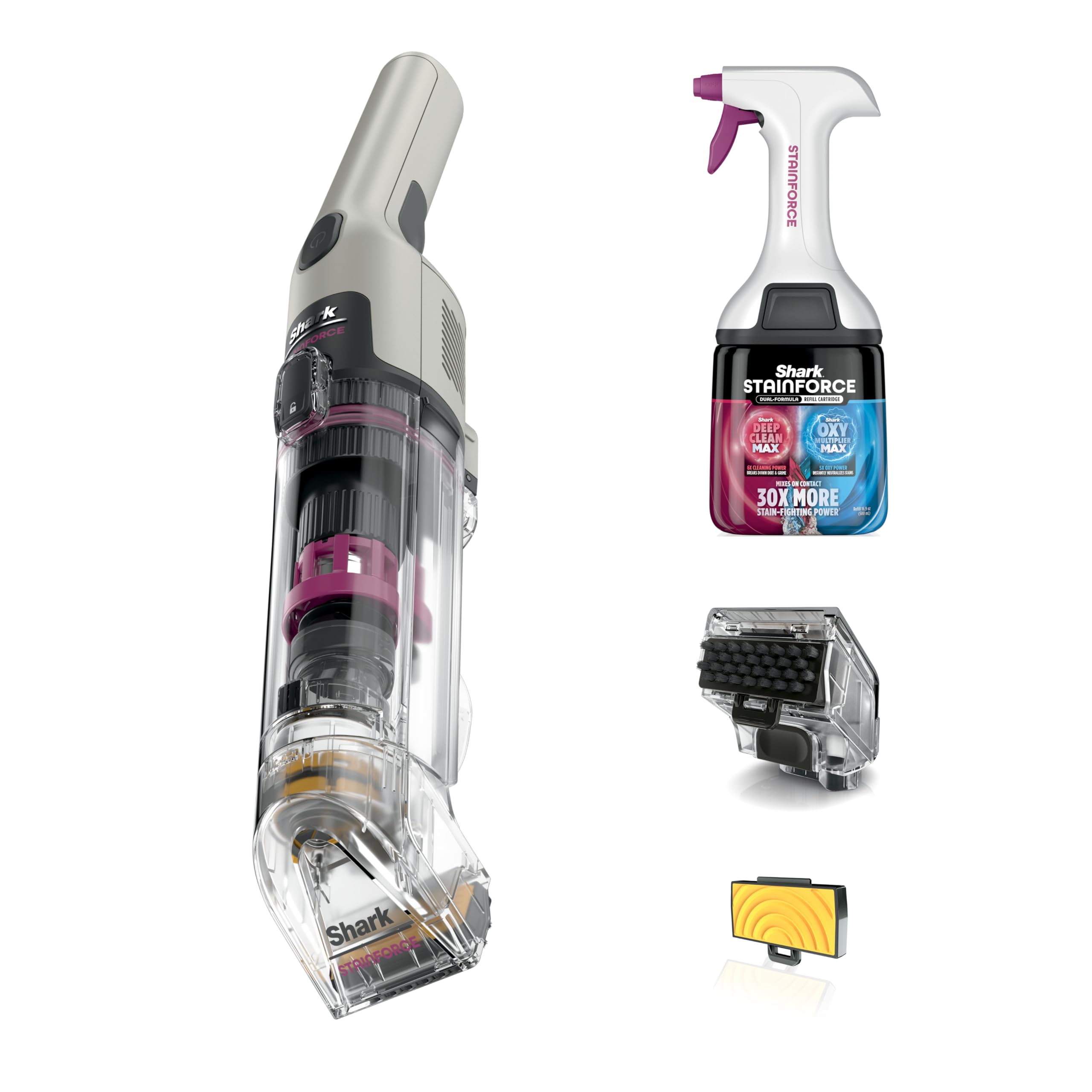 Shark StainForce Cordless Stain, Odor &amp; Urine Remover, 1 Tool, HX095BRN
