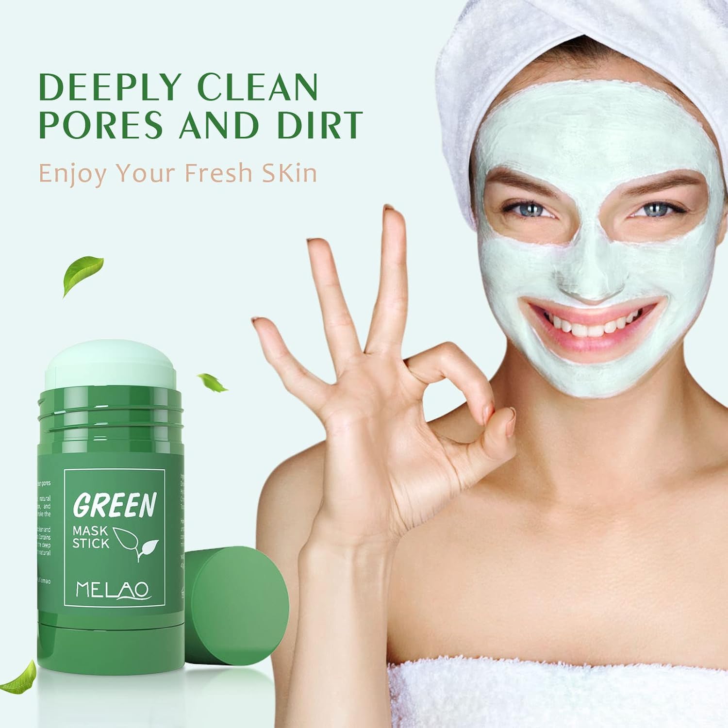 2 Pack Green Tea Mask Stick, Blackhead Remover with Green Tea Extract, Deep Pore Cleansing - Image 5