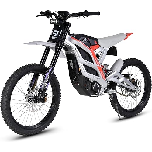 Electric Dirt Bike for Adult, Falcon Pro Platinum, 72V/35AH/10000W(Peak) Motor Ebike, 53MPH Max Speed, 410N.m Max Torque, 3.5h Fast Charging, Off-road 19" Tires, Hydraulic Disc Brake E-Motorcycle