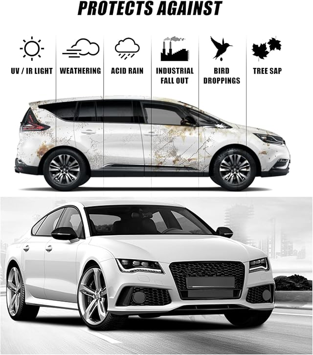 10H Nano Ceramic Coating for Cars, 50ML High Gloss Anti-Scratch SiO2 Ceramic Car Coating Kit, Plastic, Glass, Wheel Polishing, Hydrophobic, Long Lasting Protection — photo 4