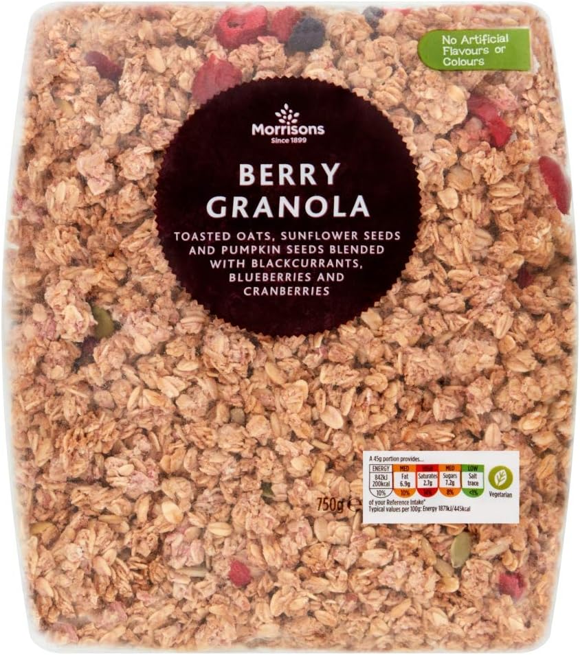 Morrisons Berry Granola, 750 g Amazon.co.uk Grocery