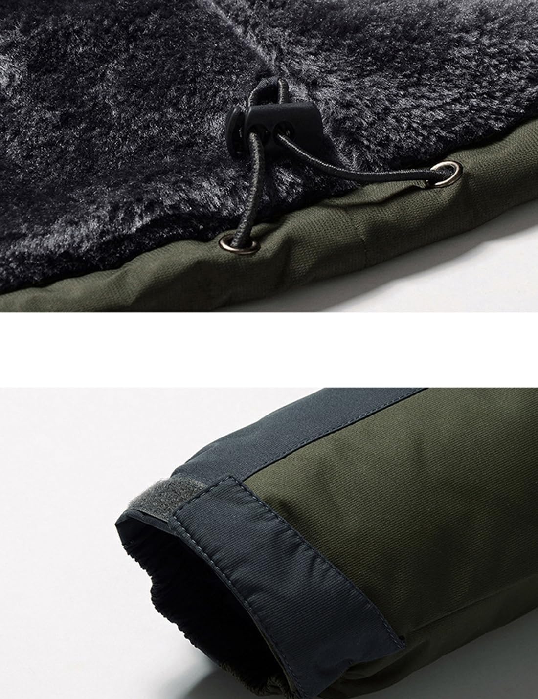 ZGZZ7 Men's Winter Thermal Fleece Linied Coats Active Athletic Warm Outdoor Skiing Jackets Big Size