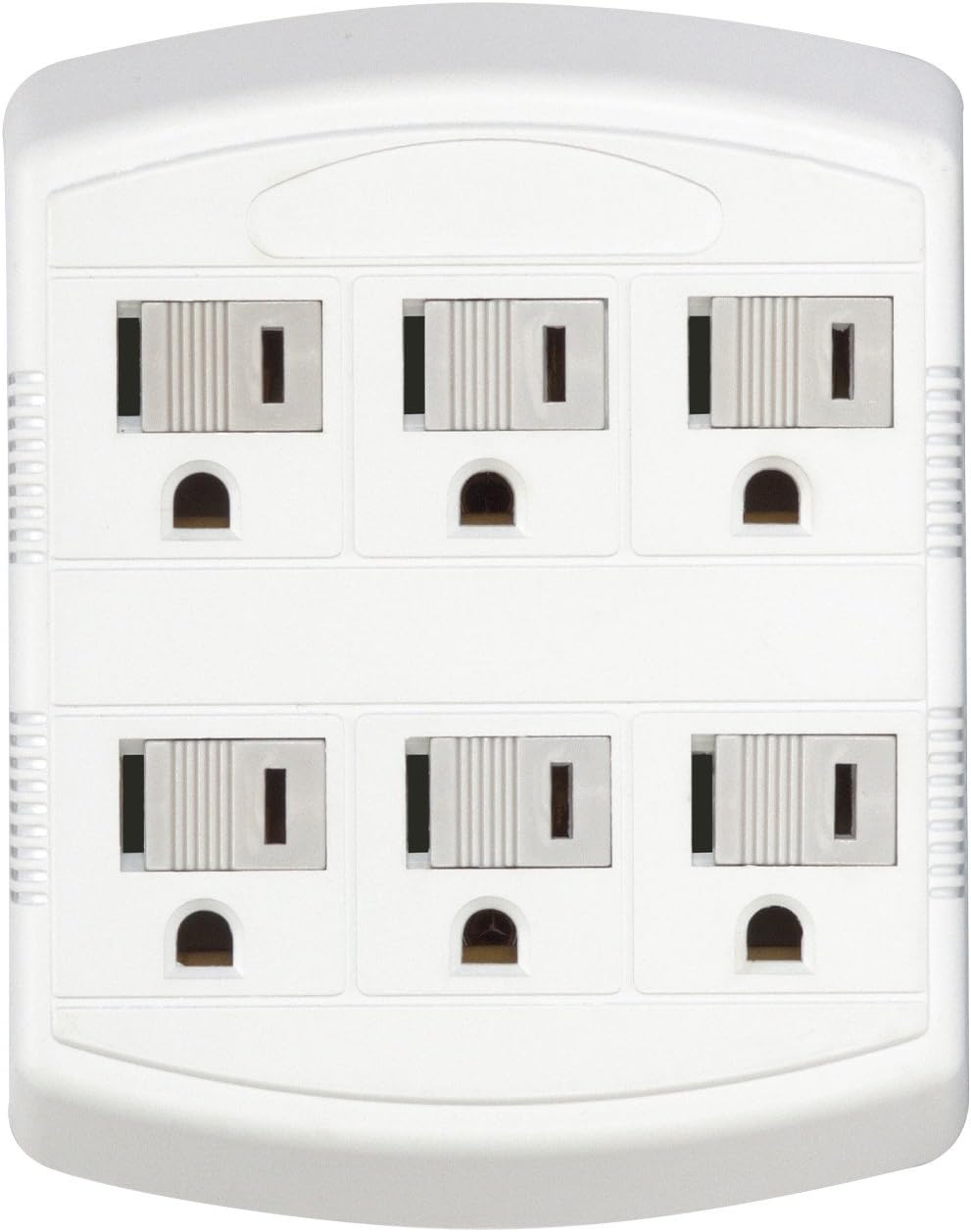 Globe Electric 46007 6-Outlet Multi-Tap Wall Tap, Grounded, White ...