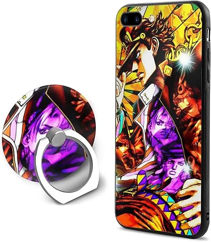 Amazon Co Jp Jojo オラ 空条承太郎 無敵 Iphone7 8 Plus ケース アニメ カバー Iphone7 Plus Iphone8 Plus 対応 Iphoneシリーズ スタンド リング付き 耐衝撃 傷防止 レンズ保護 スマホケース 耐久tpu 黄変 指紋 汗防止 脱着簡単 アニメ スリム 持ちやすい 携帯ケース