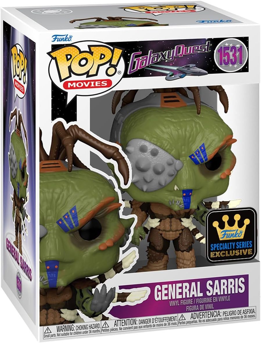 POP Funko Movies: Galaxy Quest - General Sarris Specialty Series Exclusive Vinyl Figure (Bundled with Compatible Box Protector Case), Multicolor, 3.75 Inches