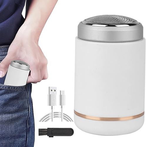 Miniatura 8 de Afeitadora eléctrica, maquinilla de afeitar para hombre, máquina de afeitar impermeable recargable, diseño de carga rápida, cuerpo compacto