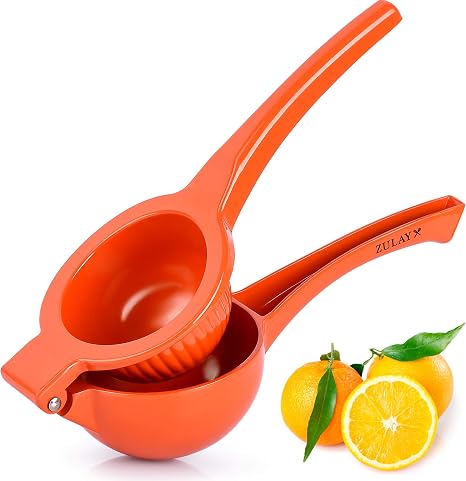 Amazon.com: Zulay Exprimidor de naranja de metal de alta calidad, exprimidor  de cítricos, prensa manual para extraer el máximo jugo posible - exprimidor  de naranja : Hogar y Cocina