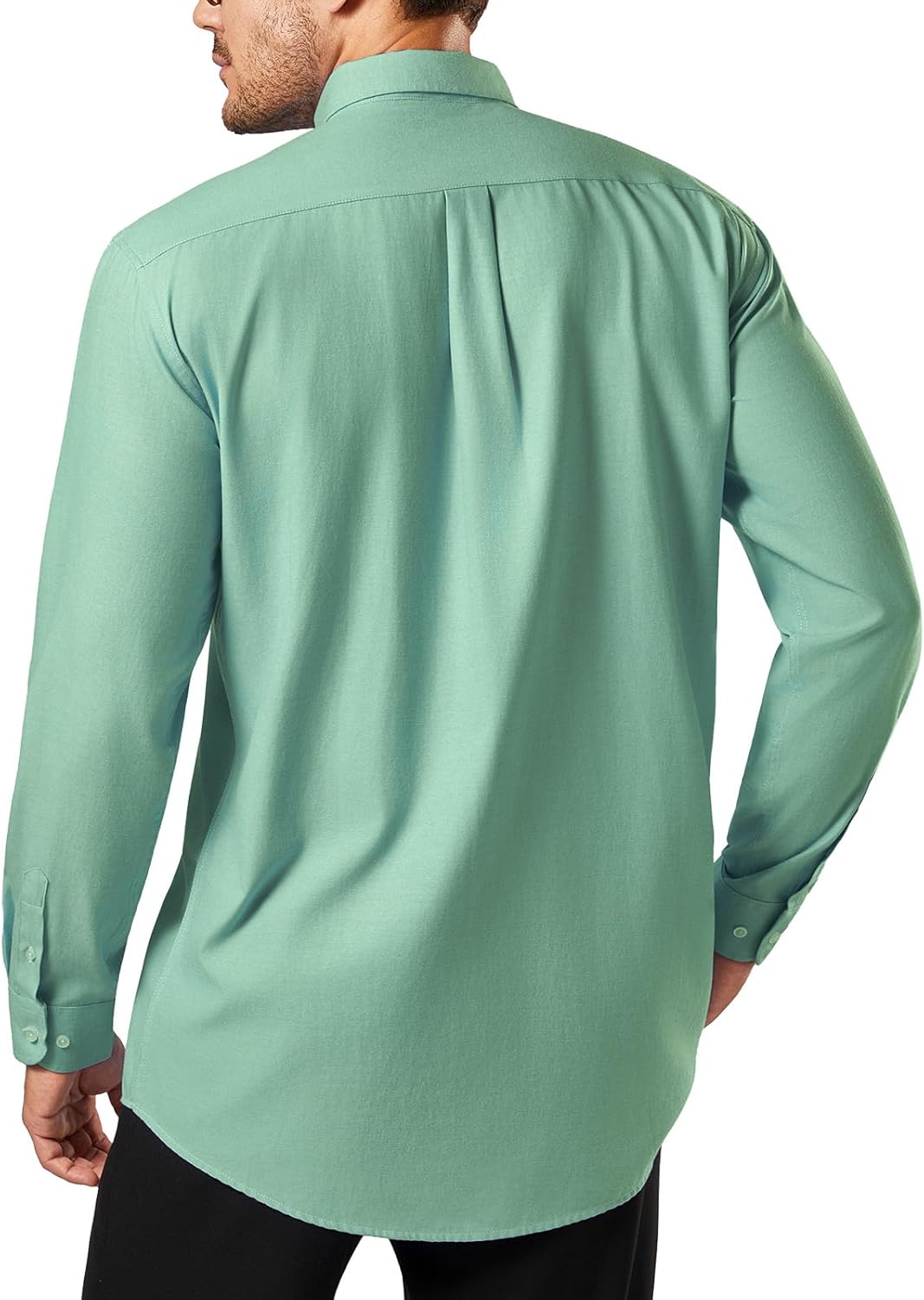 Oxford Dress Shirts for Men Big and Tall (Size XXL-6XLT) Button Down Long Sleeve Collared Shirts - Image 2