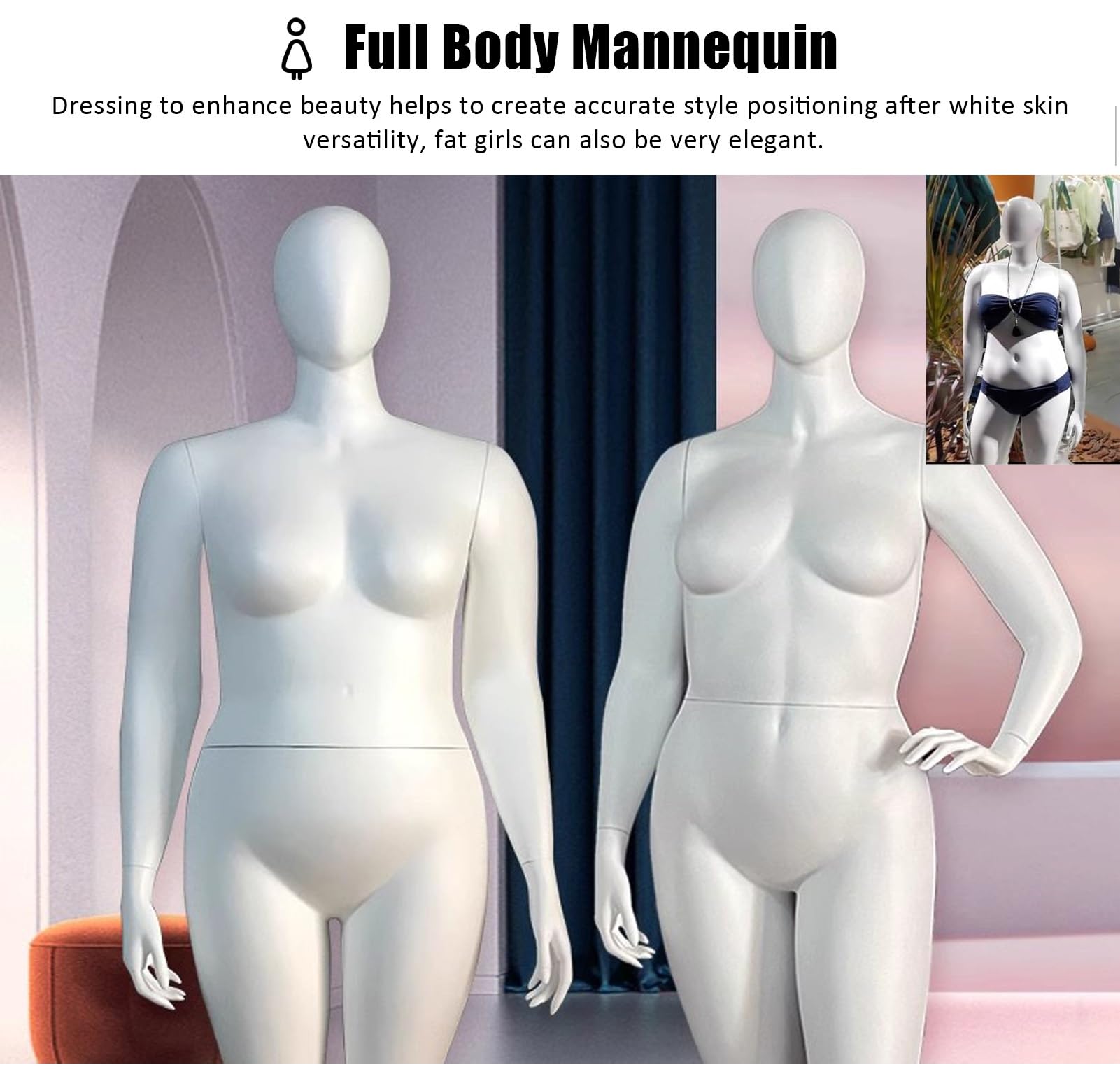 Amazon.co.jp: マネキン プラスサイズのマネキン全身、 女性の