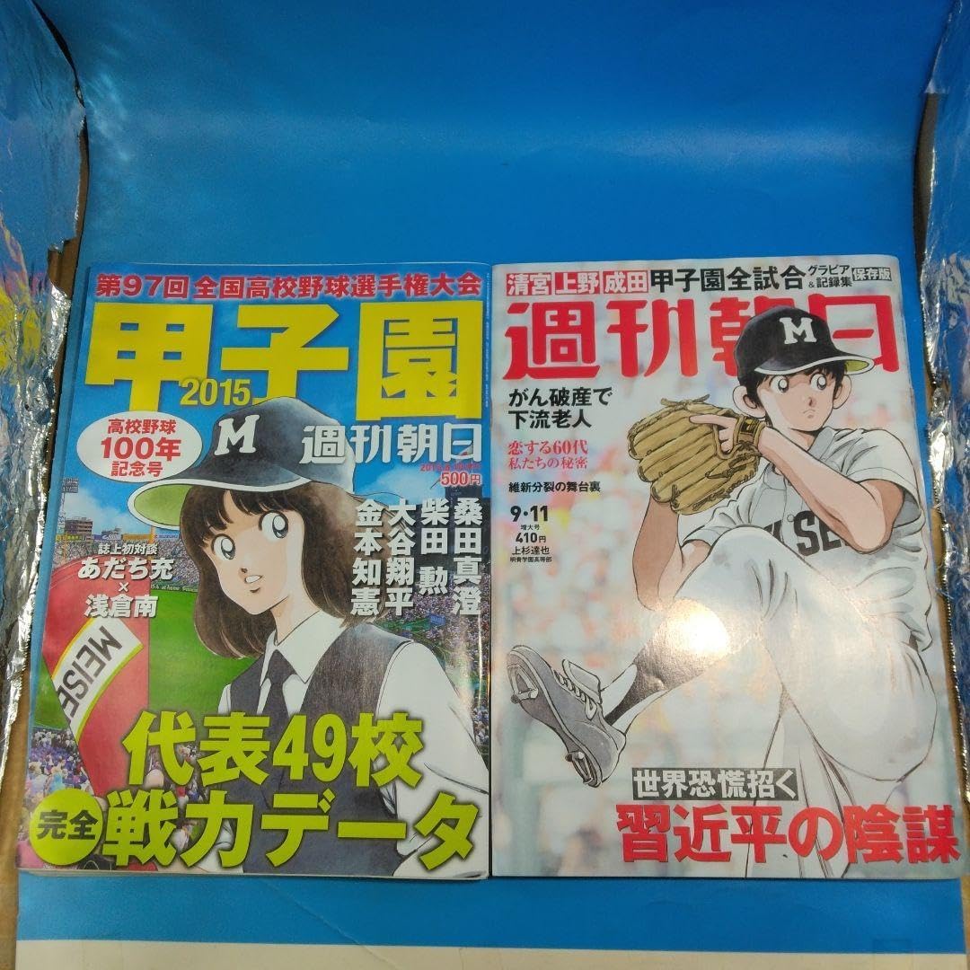 週刊朝日 タッチ あだち充 甲子園 高校野球 2冊セット タッチ
