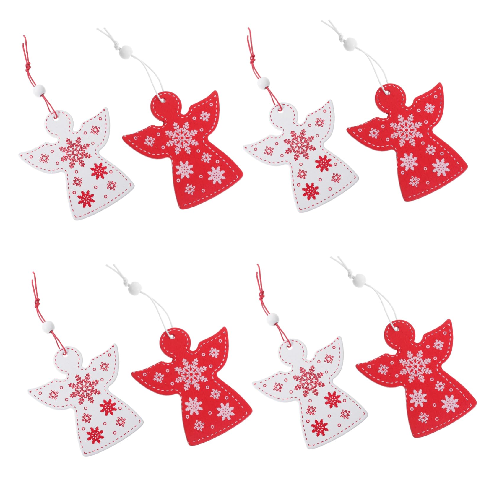 SEWACC 100piezas Adornos Colgantes De Ángel De Madera Para Decoración De Árbol De Navidad y De Invierno Decoraciones Navideñas Para y Jardín