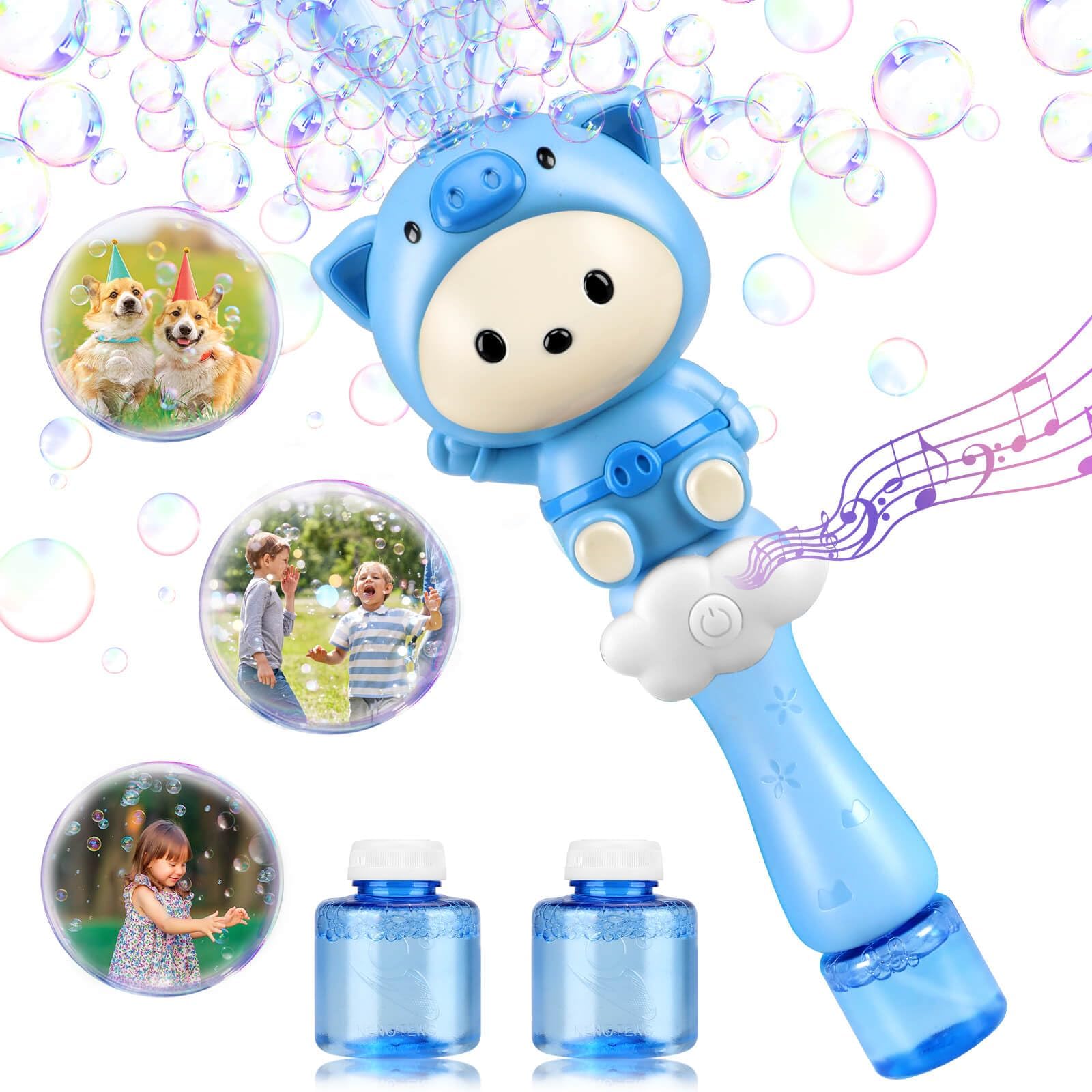 JONEGToys for 3-8 Year Old Boys Girls: Bubble Wands Machine for Kids Gifts for Aged 3 4 5 6 7 8 9 10 Year Old Boys Girls Toy Presents Bubble Machine for Toddler Bubble Blower Outdoor Garden Party