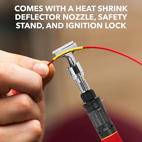 Miniatura 5 de Red Ultra Therm - Pistola de calor sin llama (MJ-950)  Pistola de calor inalámbrica con boquilla ancha  Resistente con tanque de recarga de butano