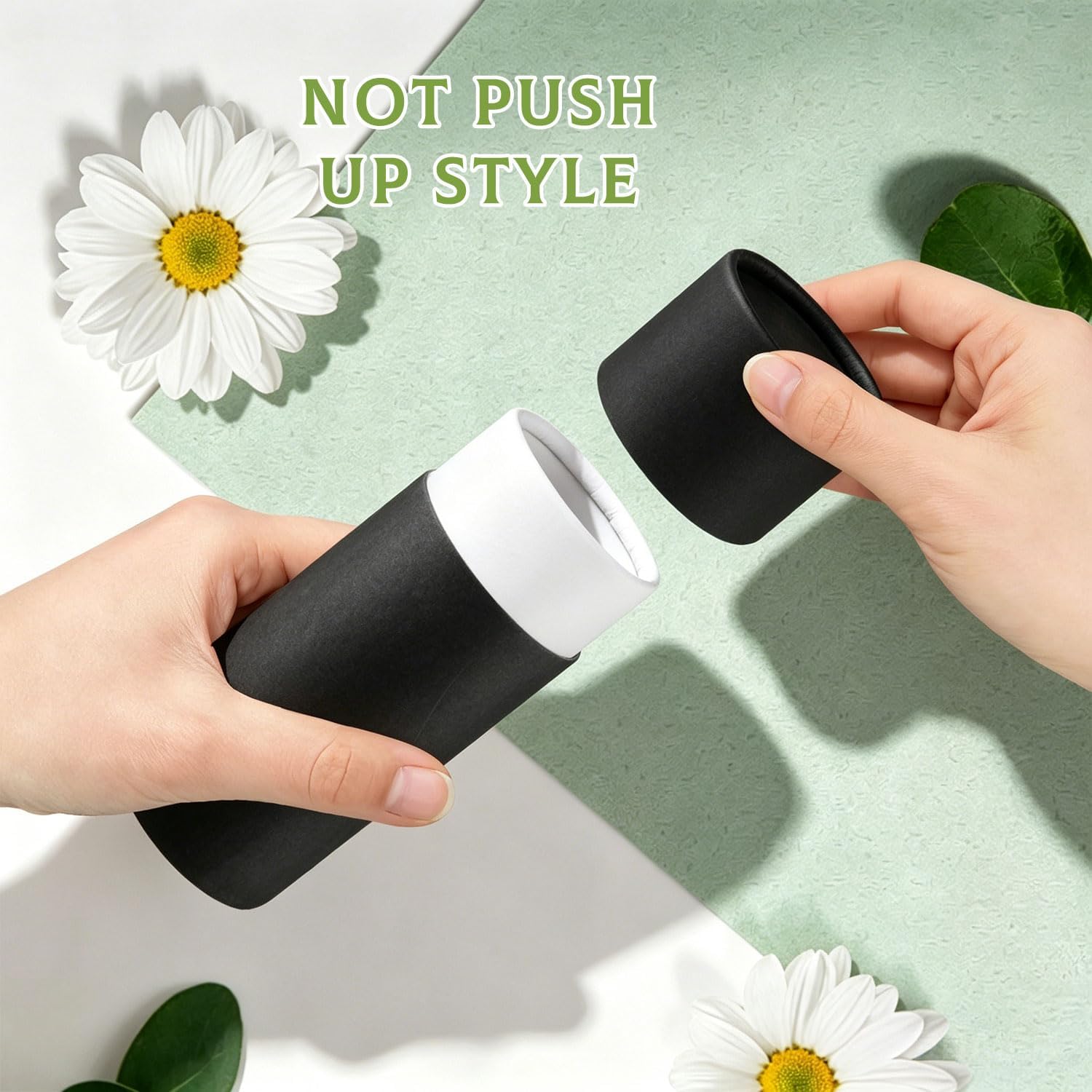 8 Pcs Black Kraft Paperboard Tubes Essential Oil Bottle Packaging Box Tea Storage Box Paperboard Tubes Holder for Tea Coffee Crafts Jewelry Pencils Gift Packaging and More (50ml/1.7oz)
