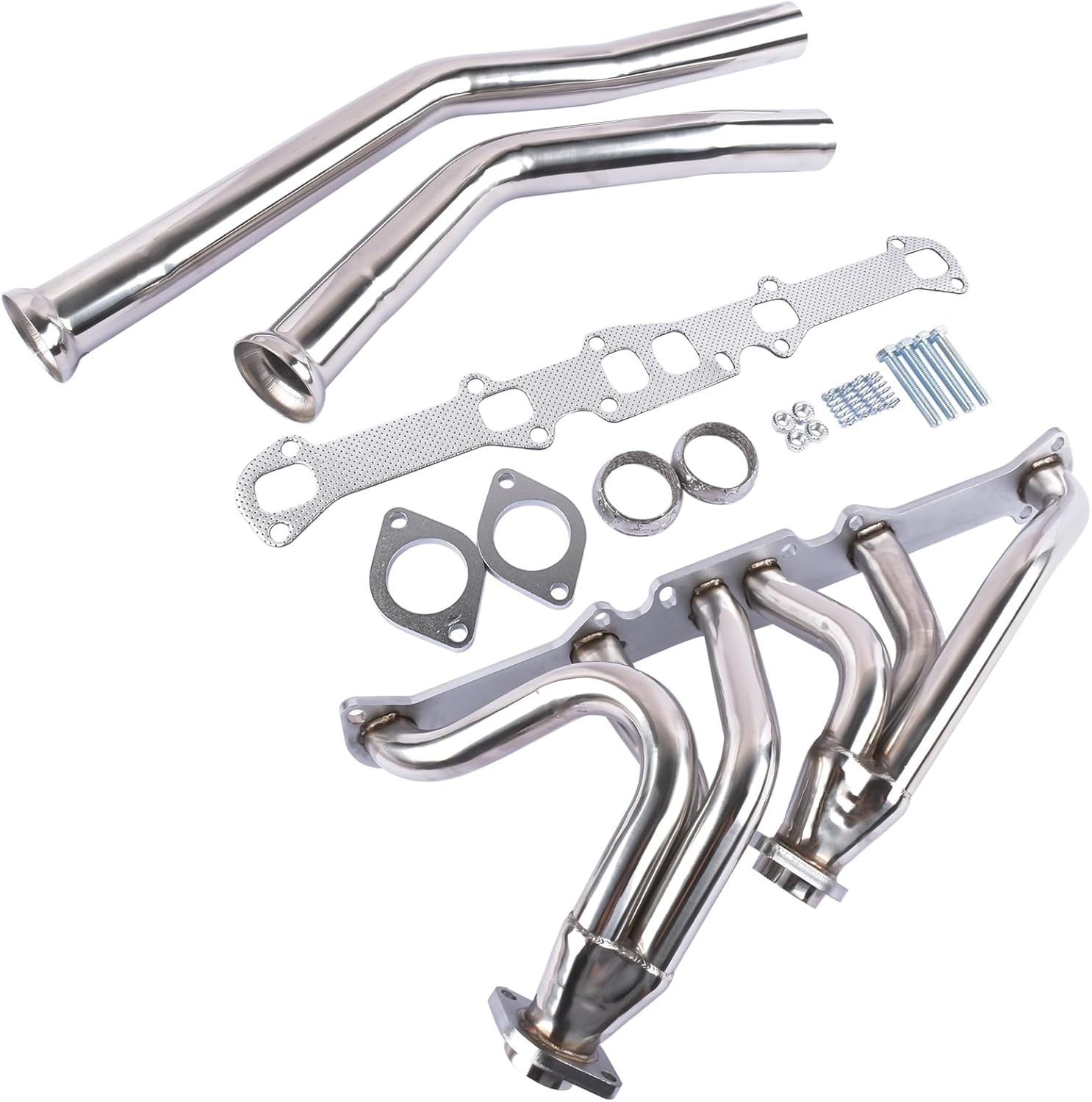 Headers with Metal Gasket Replacement for FORD MERCURY L6 144/170/200/250