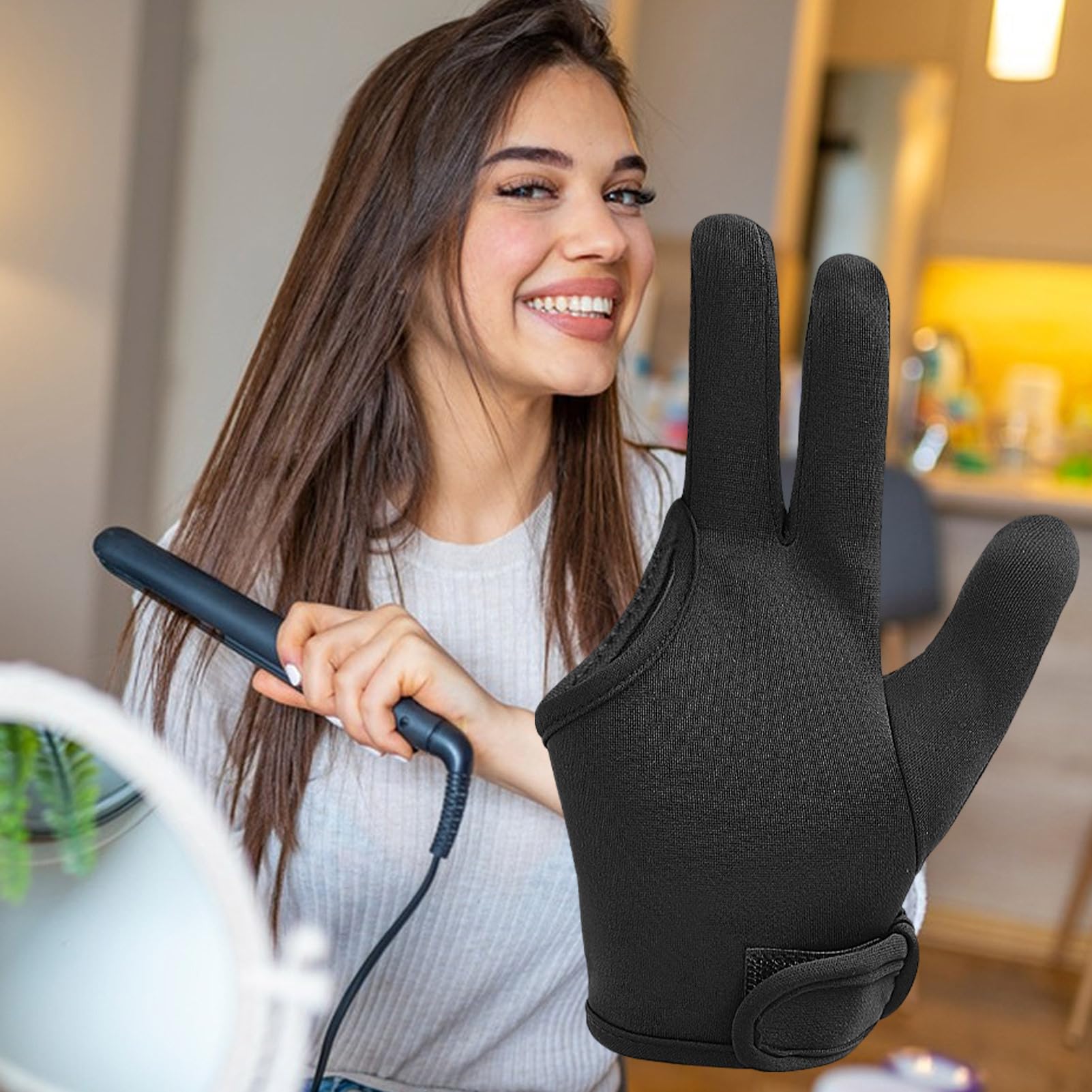 Amazon.co.jp: 3フィンガーグローブ、カーリングワンド用