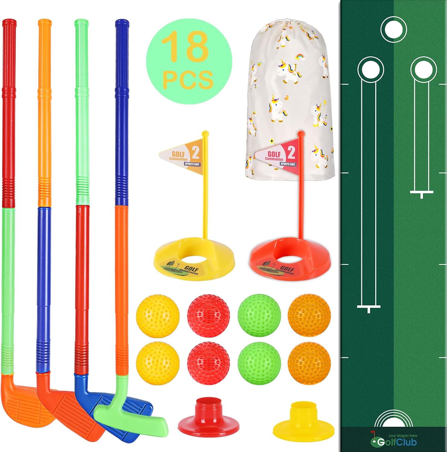 Askyorte Toddler Golf Set23.3" Kids Golf Clubs 35, 4