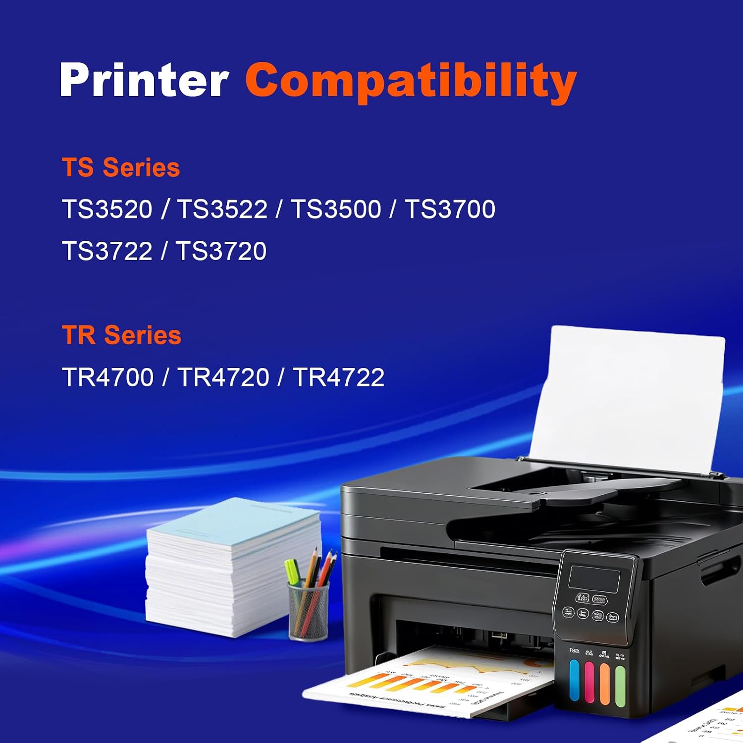 275XL 276XL TS3722 Ink Replacement for Canon 275 and 276 Ink Cartridges PG-275 CL-276 Compatible for Canon PIXMA TR4720 TR4700 TR4722 TS3700 TS3522 TS3500 TS3520 TS3720 (2 Pack) thumbnail