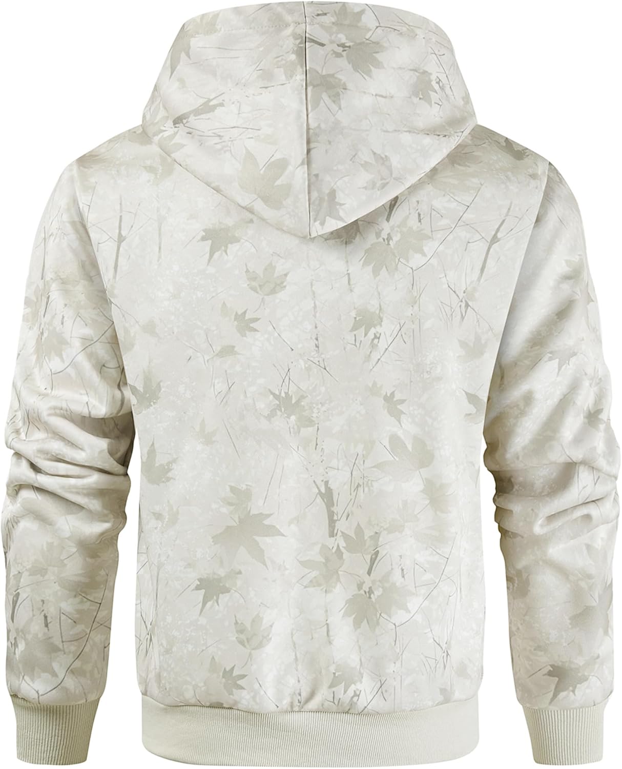 Leidowei Men's Camo Outfitter Fleece Hoodie Pullover Long Sleeve Casual Sweatshirt with Pocket - Image 4