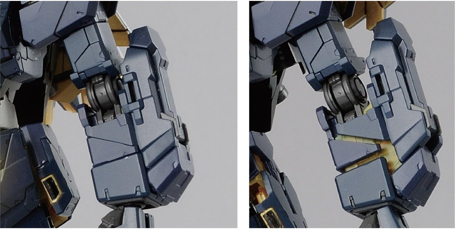 Close-up of the arm transformation on the Banshee Norn Gundam