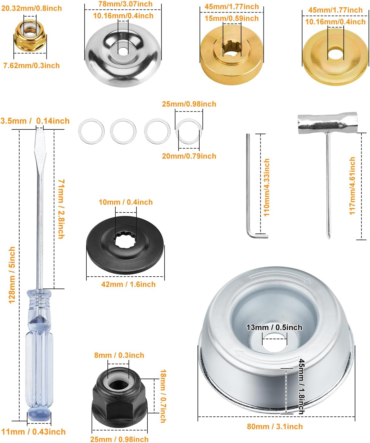 HK 2 Pack 9" x36T Carbide Tip Brush Cutter Blades Weed Eater Blades for Brush Cutter, Trimmer, Weed Eater, Compatible with Husqvarna, Stihl, Fsx, and More