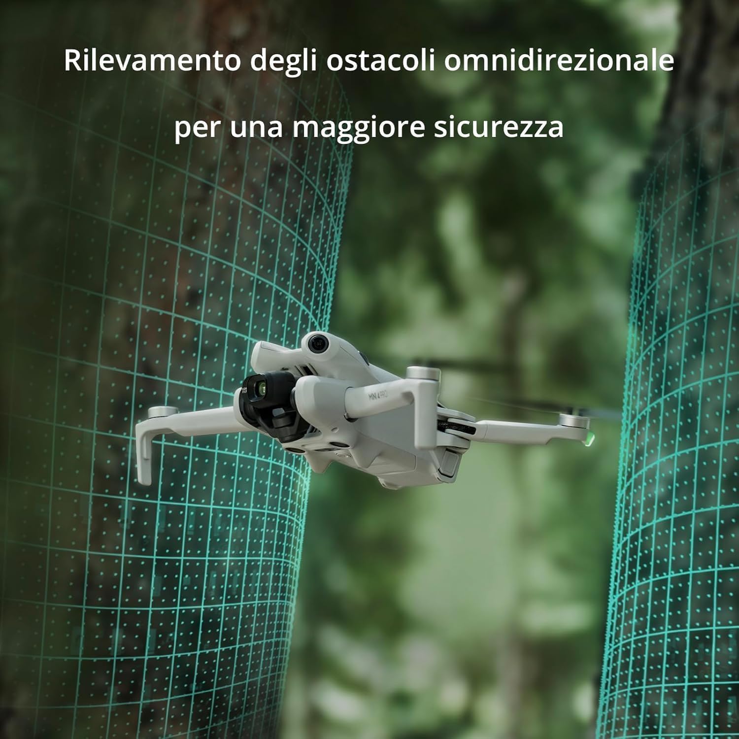 DJI Mini 4 Pro (con DJI RC 2), mini drone pieghevole per adulti con fotocamera in 4K, meno di 249 g, autonomia di volo di 34 min, trasmissione video di 20 km, rilevamento ostacoli omnidirezionale, C0