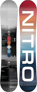 Nitro Snowboards Men's Team GULLW.Wide BRD ´23 Freestyle Board, Directional Twin Gullwing Rocker, All-Terrain, Wide, for Large Feet