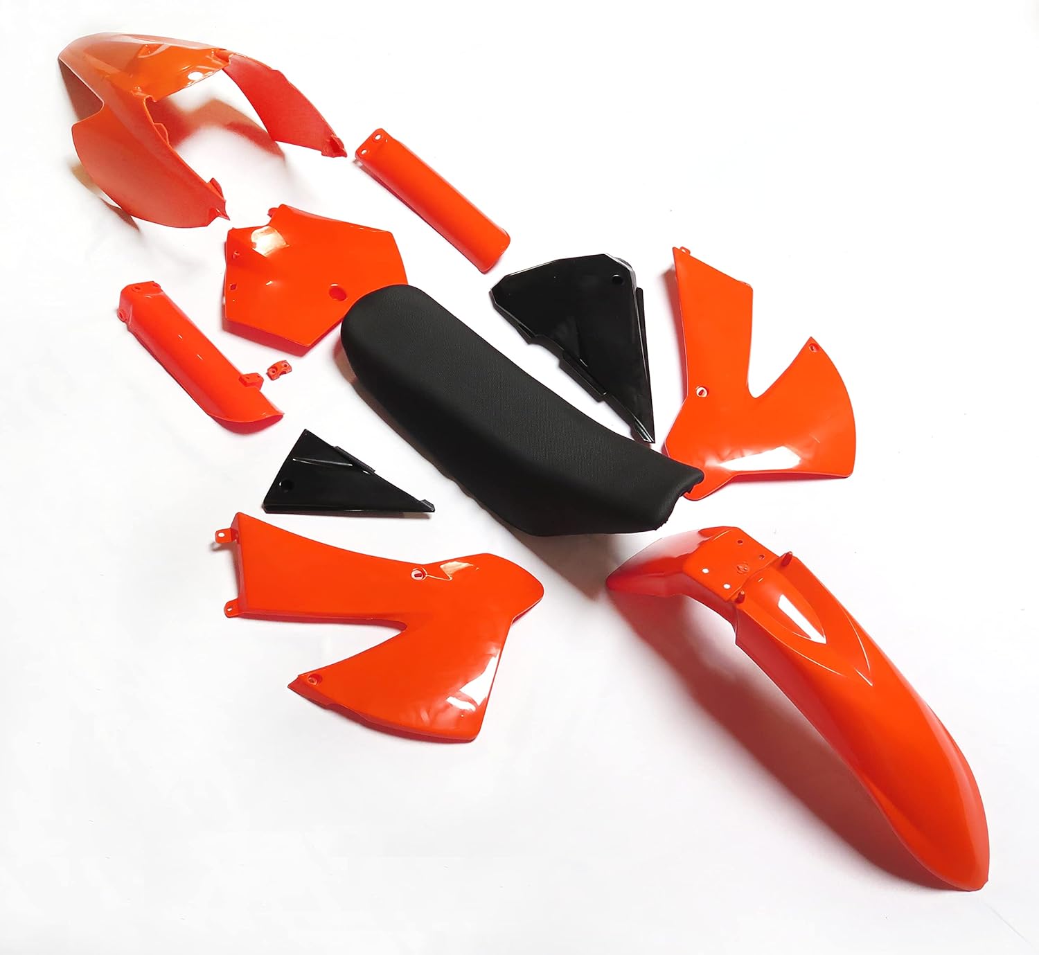 HTTMT Orange KTM Plastics Kit Fender Fairing & Seat Compatible with 2003-2012 KTM SX 85