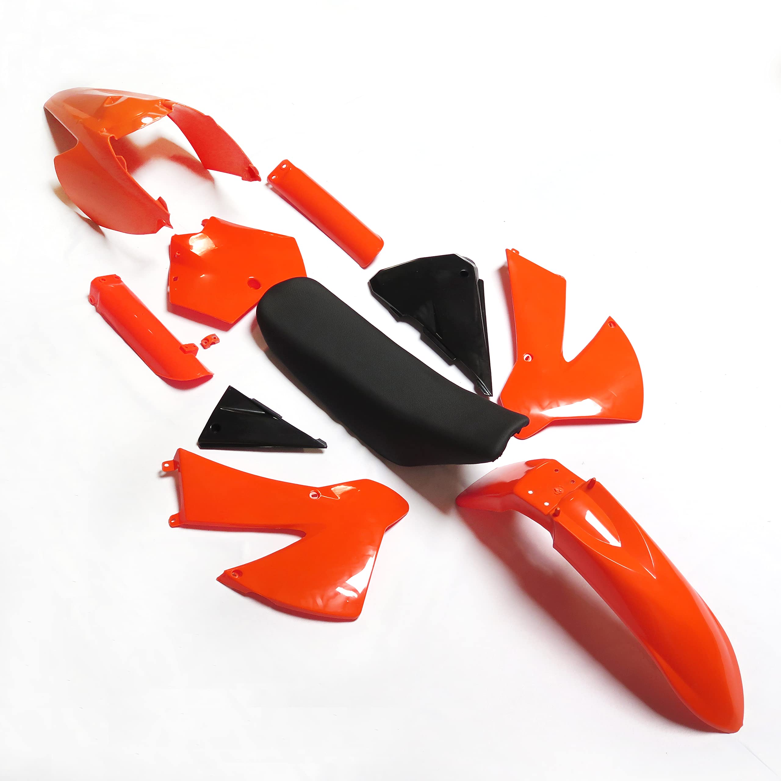 Amazon.com: HTTMT Orange KTM Plastics Kit Fender Fairing & Seat