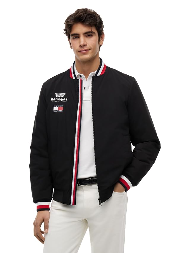 Tommy Hilfiger Formula 1 mens Tommy X Cadillac F1 Team Replica Bomber