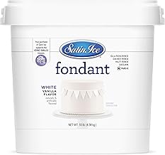 Satin Ice Fondant for Cake Decorating, White (10 Pound)