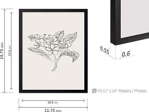 Miniatura 9 de Poster Master Póster de peonías – Estampado de flores retro – Ilustración floral – Ilustración en blanco y negro – Diseño de línea y abstracto –