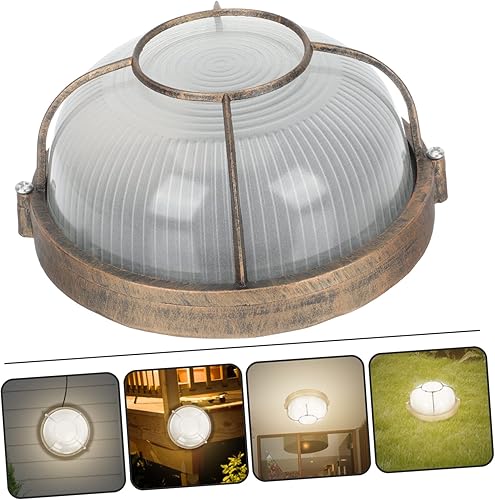 Miniatura 8 de Hemoton 2 unids bombillas al aire libre sala impermeable estuches al aire libre luces de pared montaje techo iluminación montaje empotrado lámpara