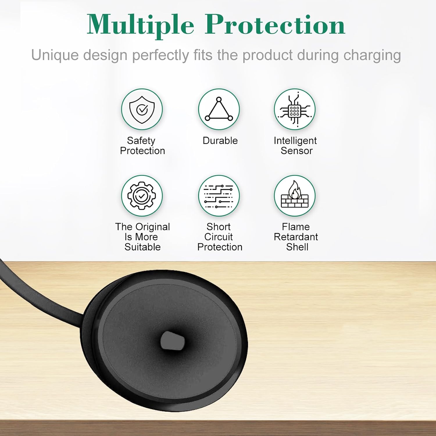 Electric Toothbrush Replacement Charger Base Compatible with Oral B iO3 iO4 iO5 iO6 PRO/DB Series Inductive Charging Base Portable Waterproof Power Cord Environmental ABS Model 3757 for Travel