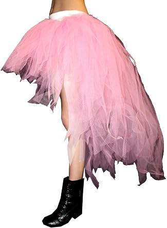 Insanity Neon UV Long 7 Layers Pointed Peacock Tutu Skirt