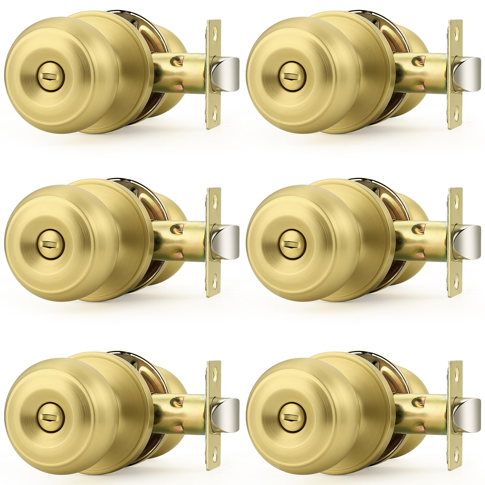Probrico Black Door Knobs - Matte Black -26