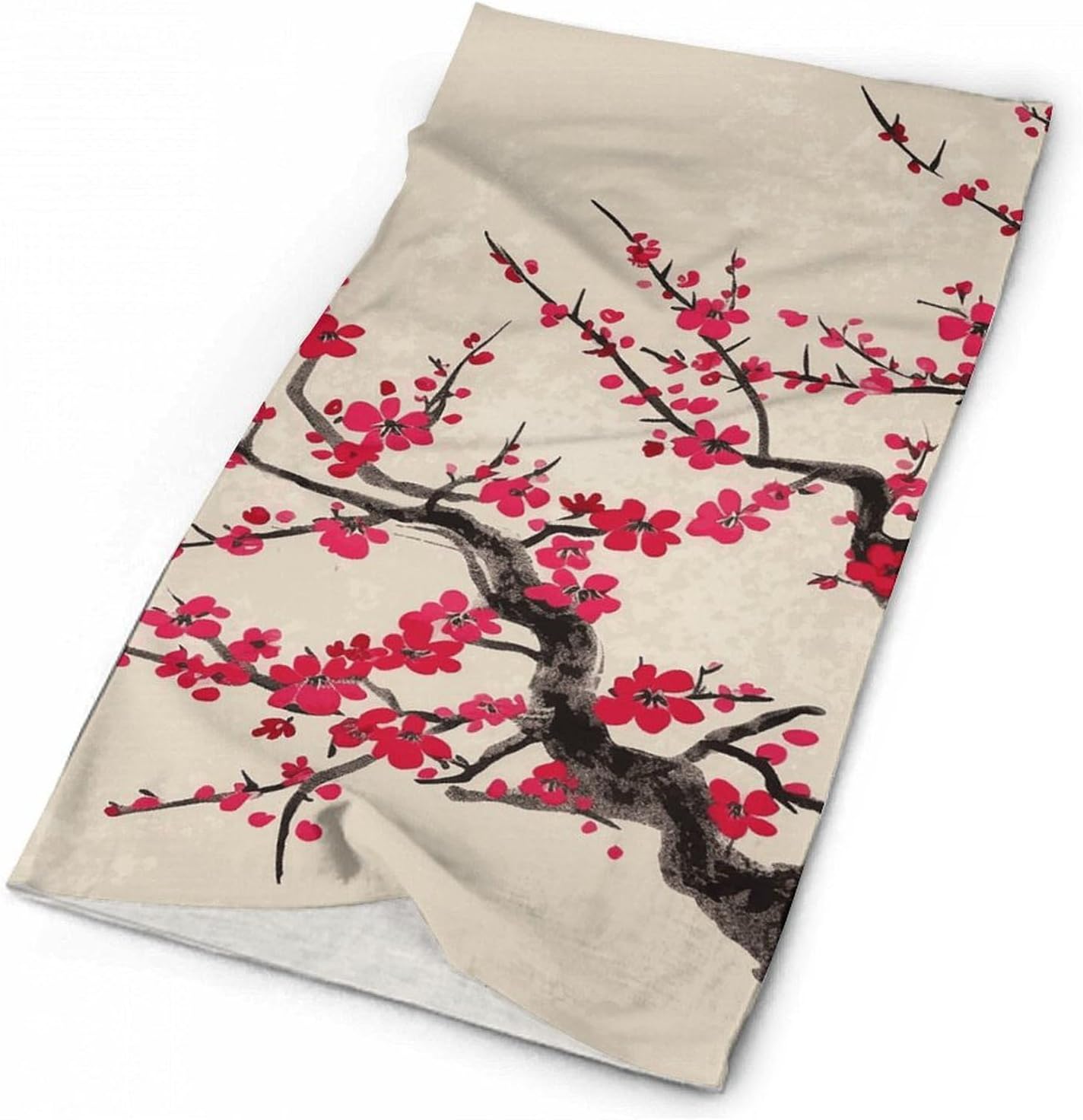 Japanese Floral Cherry Blossom Neck Gaiter Face Cover Scarf Breathable Sun Balaclava for Skiing Fishing Hiking Cycling